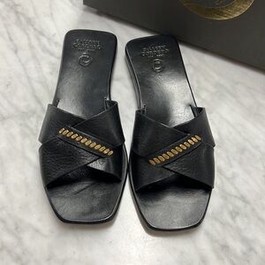 Calleen Cordero Maya Sandal in Black Belmont Size 7